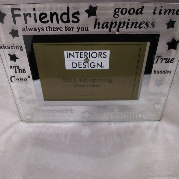 Interior Design Friends Glass Photo Frame NWT - Picture 2 of 3